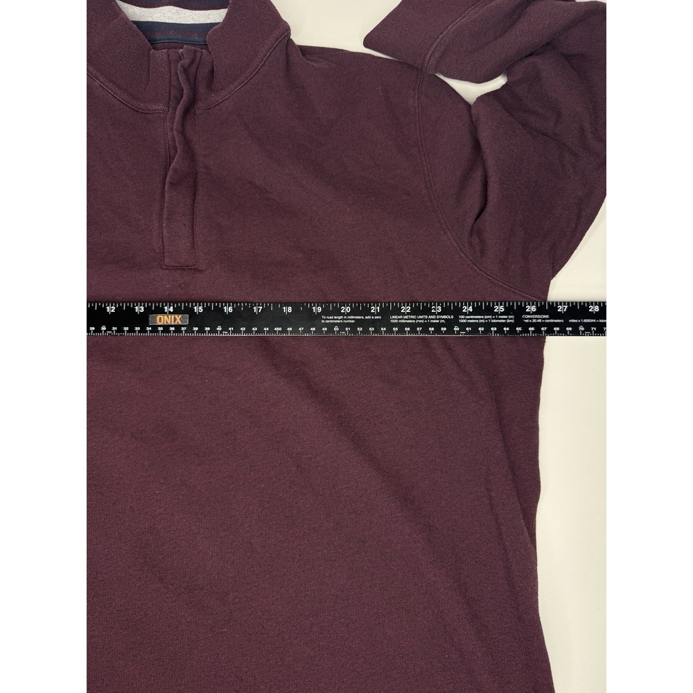 UNTUCKit Corral Mens XXX Large 3XL Red Maroon 1/4 Zip Mock Neck Pullover Sweater - Picture 8 of 9